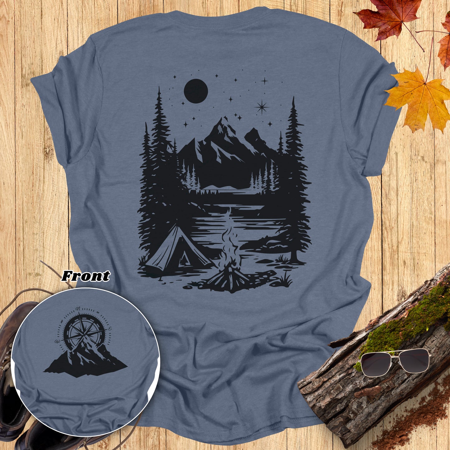 Compass Campfire Adventure T-Shirt