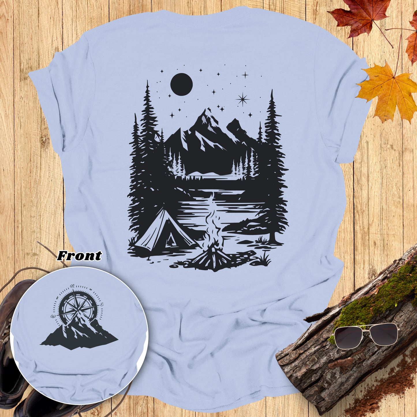 Compass Campfire Adventure T-Shirt