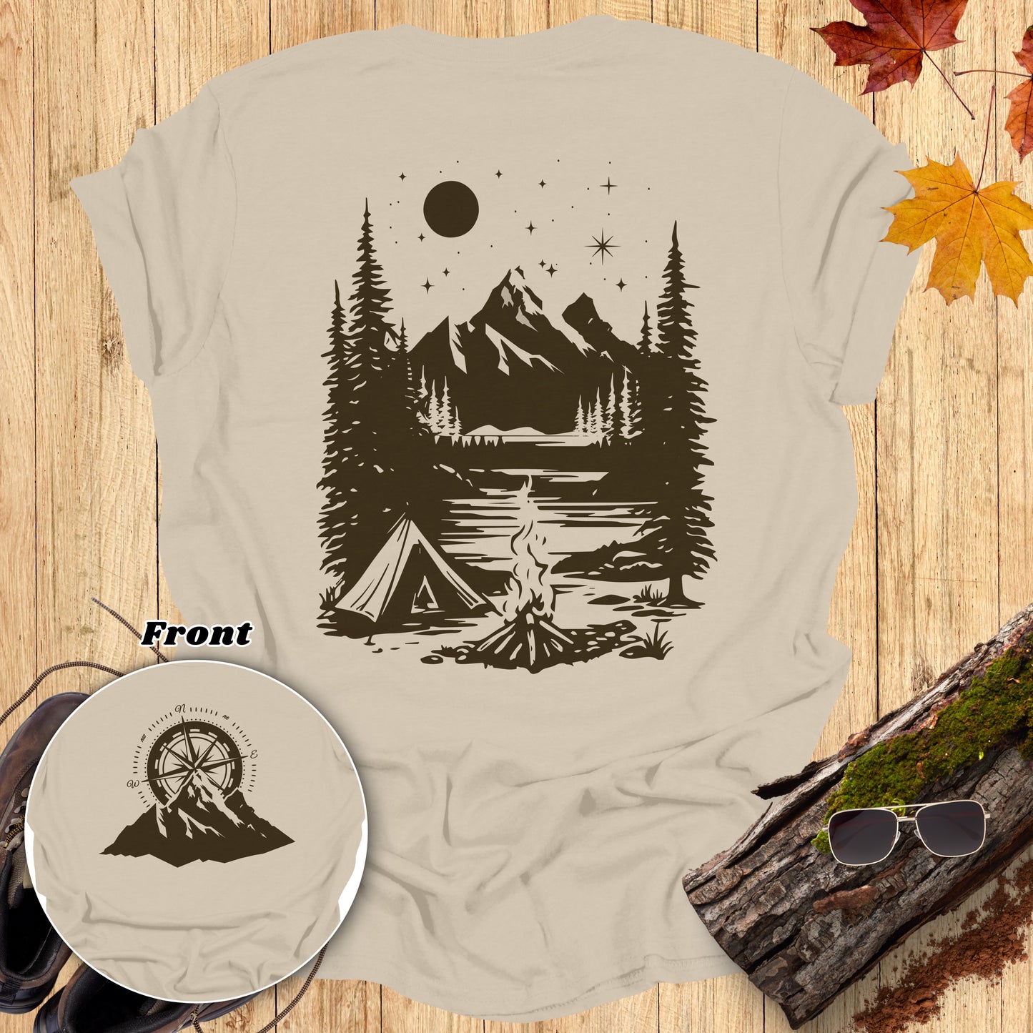 Compass Campfire Adventure T-Shirt