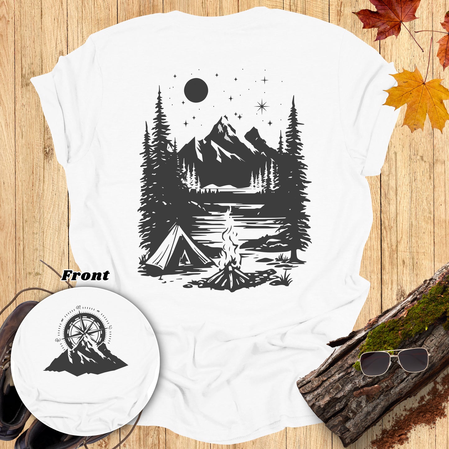 Compass Campfire Adventure T-Shirt