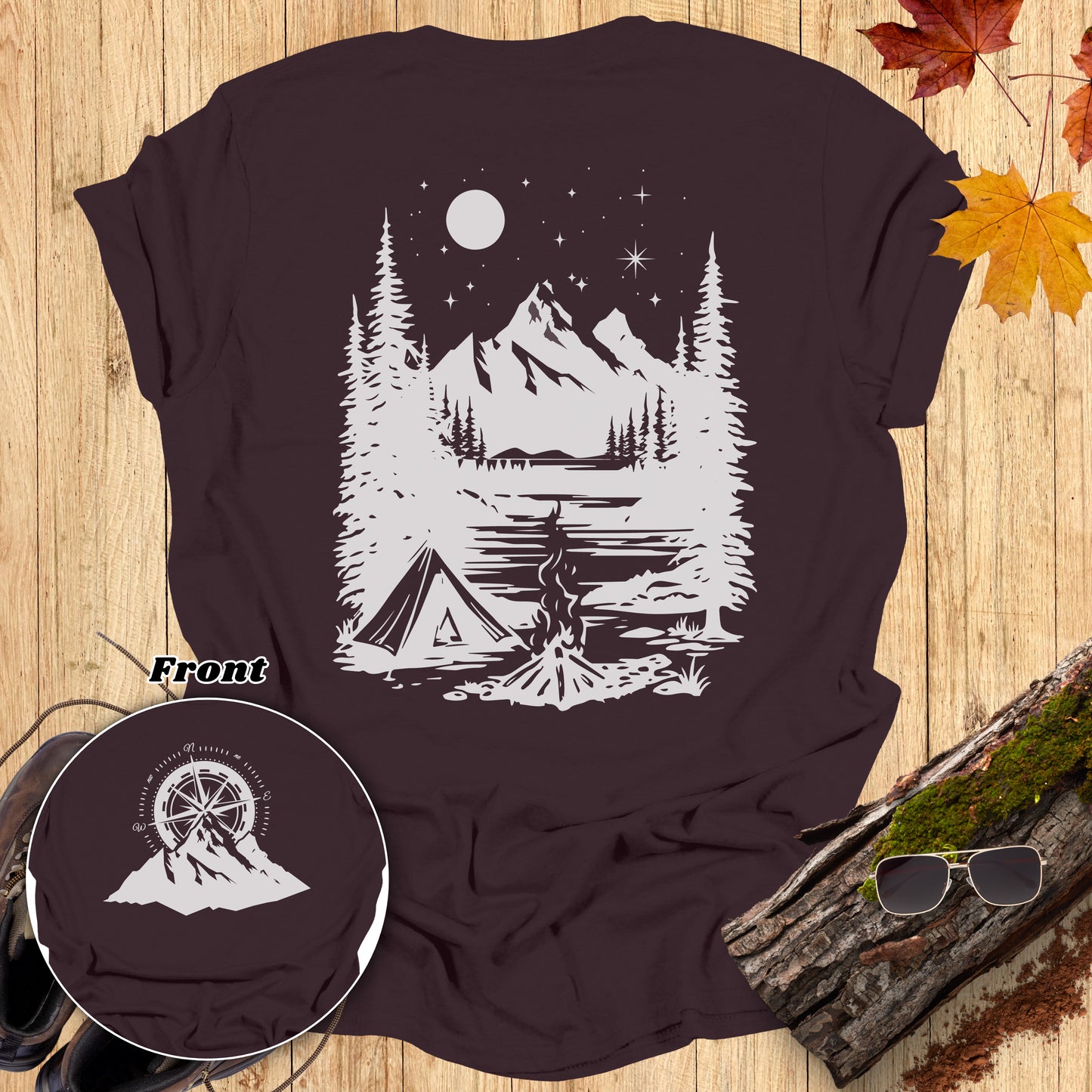 Compass Campfire Adventure T-Shirt