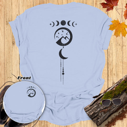 Celestial Mountain Moon Phases T-Shirt