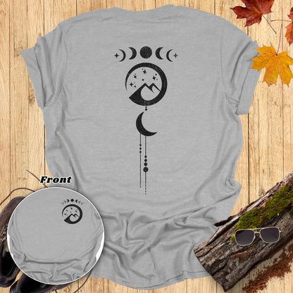 Celestial Mountain Moon Phases T-Shirt