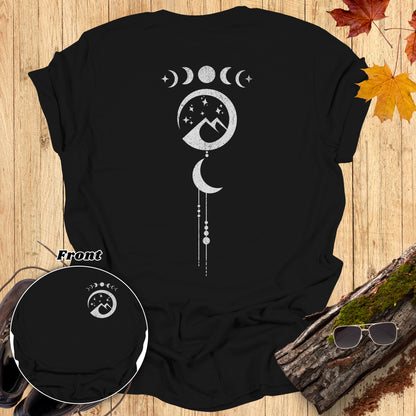 Celestial Mountain Moon Phases T-Shirt