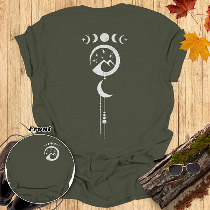 Celestial Mountain Moon Phases T-Shirt