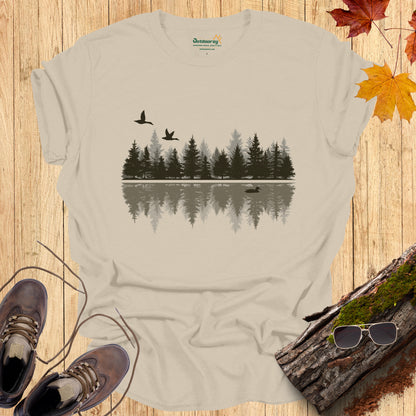 Serenity Lake Reflection T-Shirt