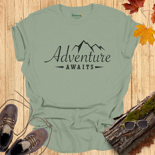 Adventure Awaits Mountains T-Shirt